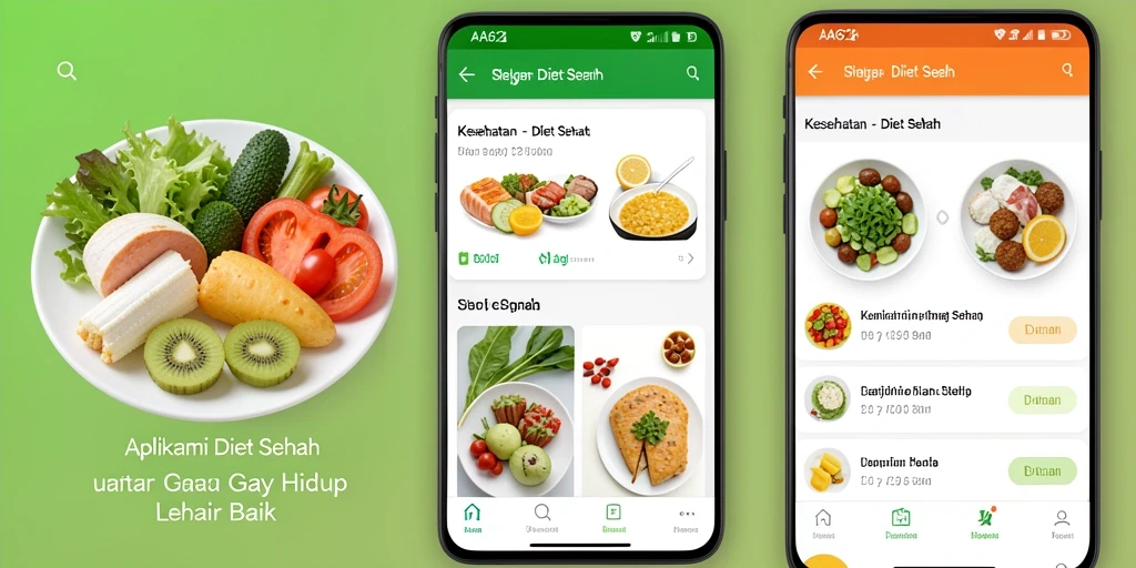 Antarmuka aplikasi AA62 yang user-friendly dan informatif.