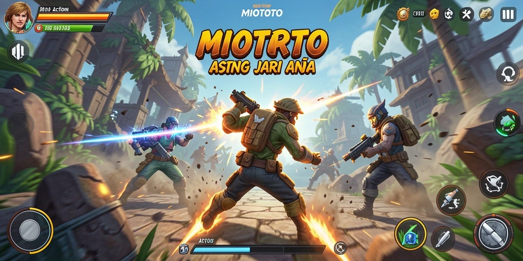 Tampilan antarmuka menarik dalam MIOTOTO dengan fitur aksi yang dinamis.