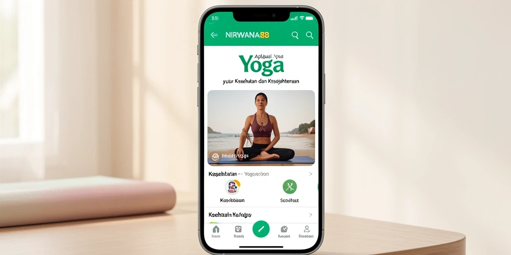Tampilan antarmuka NIRWANA88 yang ramah pengguna untuk latihan Yoga.