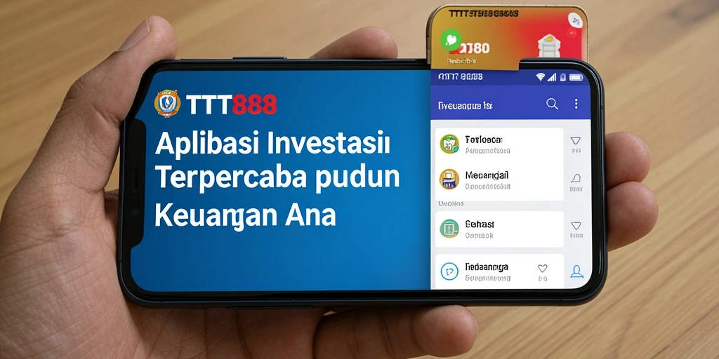 Antarmuka utama aplikasi TTT888 yang menunjukkan berbagai fitur Investasi.